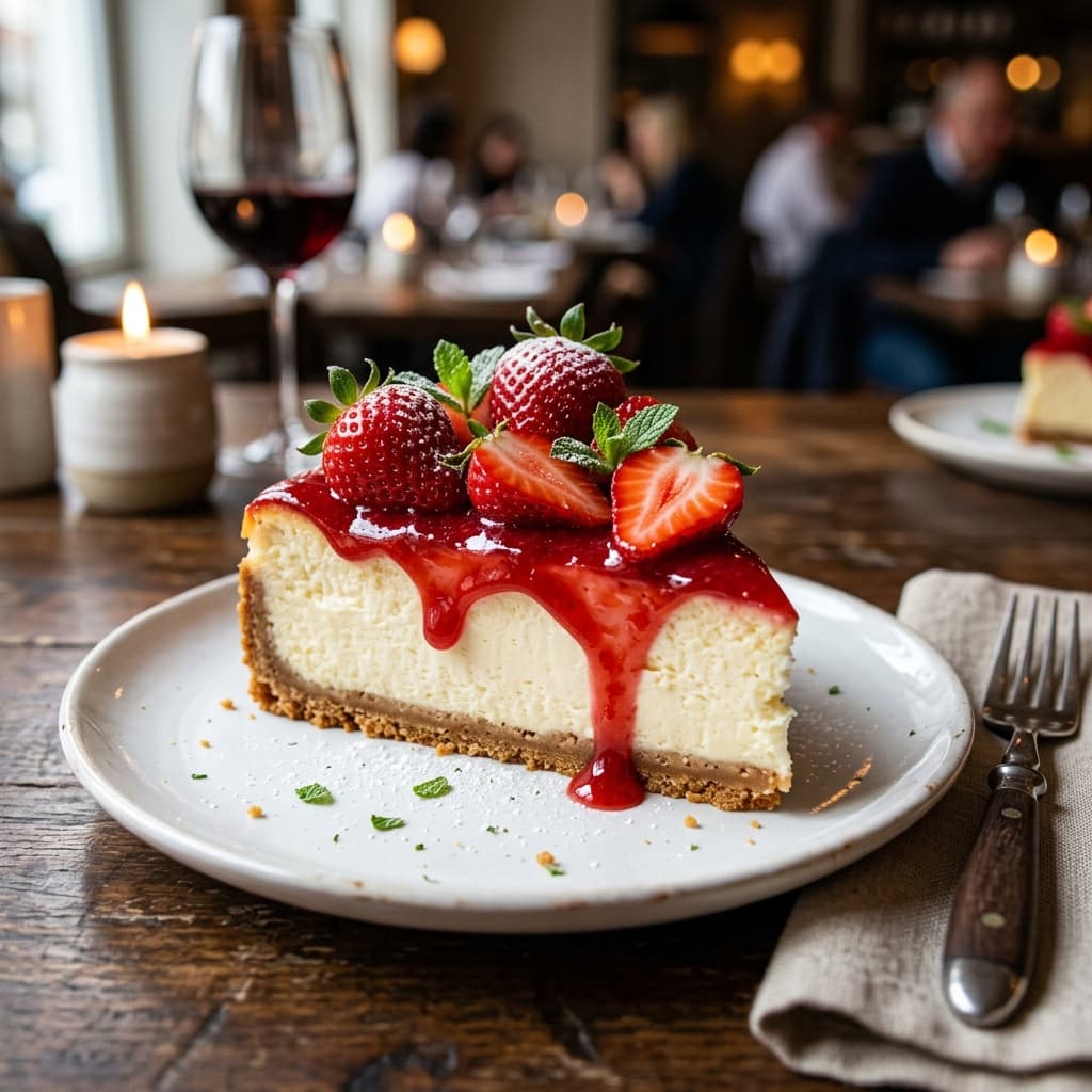 Classic Strawberry Cheesecake