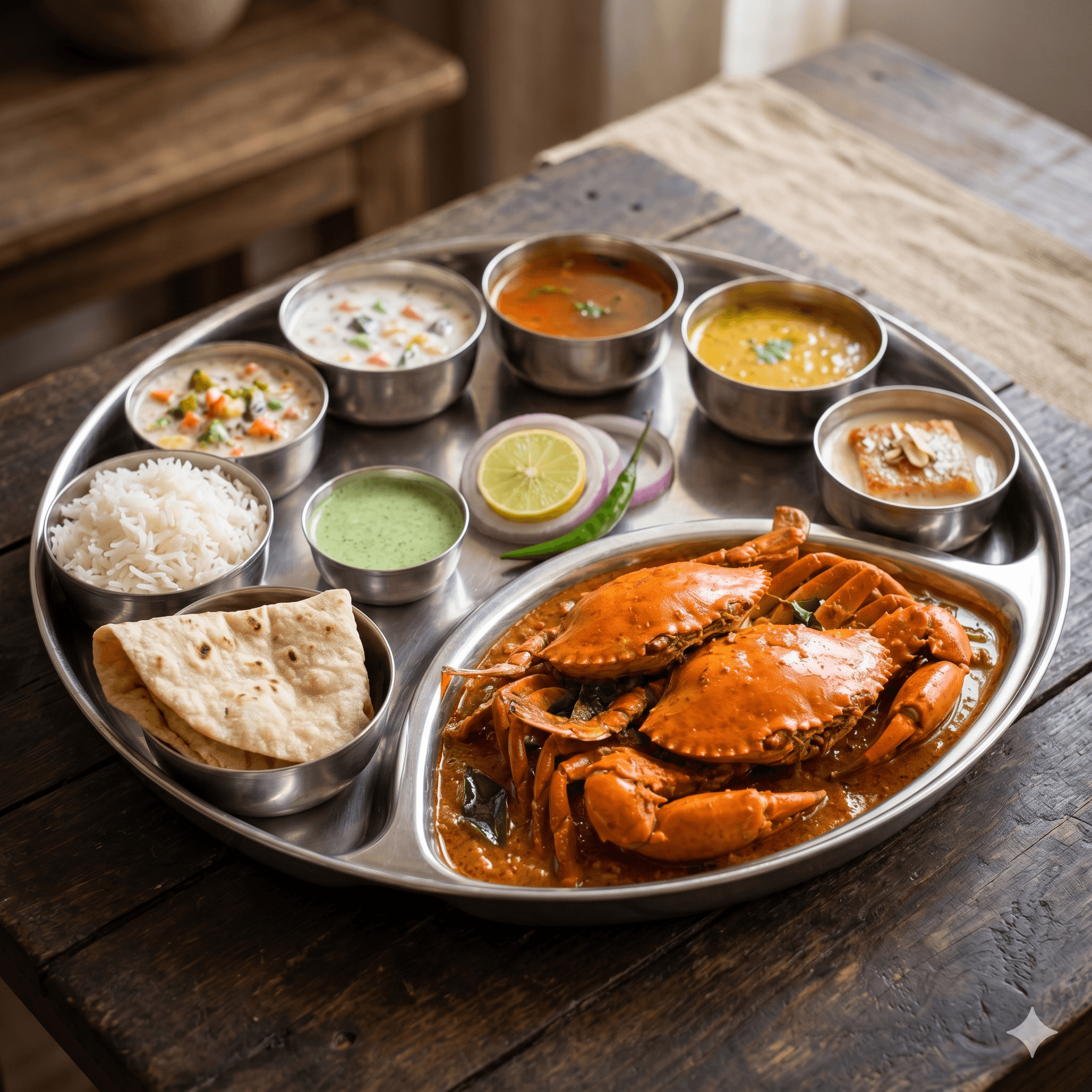 Crab Thali